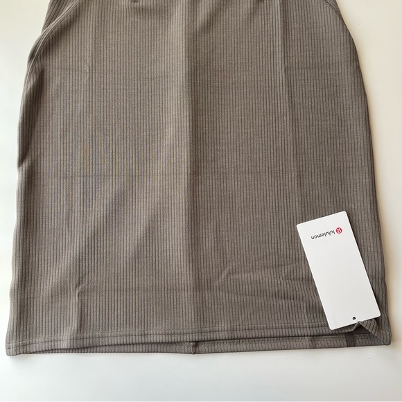 NWT Lululemon Ribbed Softstreme Slim-Fit Tank Dress - Nomad - Picture 8 of 8